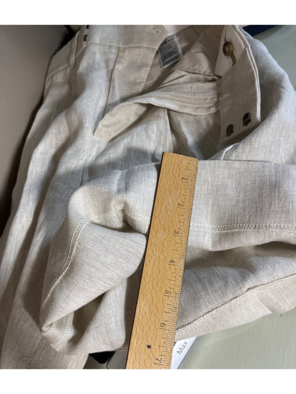 Banana Republic Linen Shorts High Waist Trouser Pleats Preppy ALT'd NWOT Wm XS 2 - Picture 11 of 11